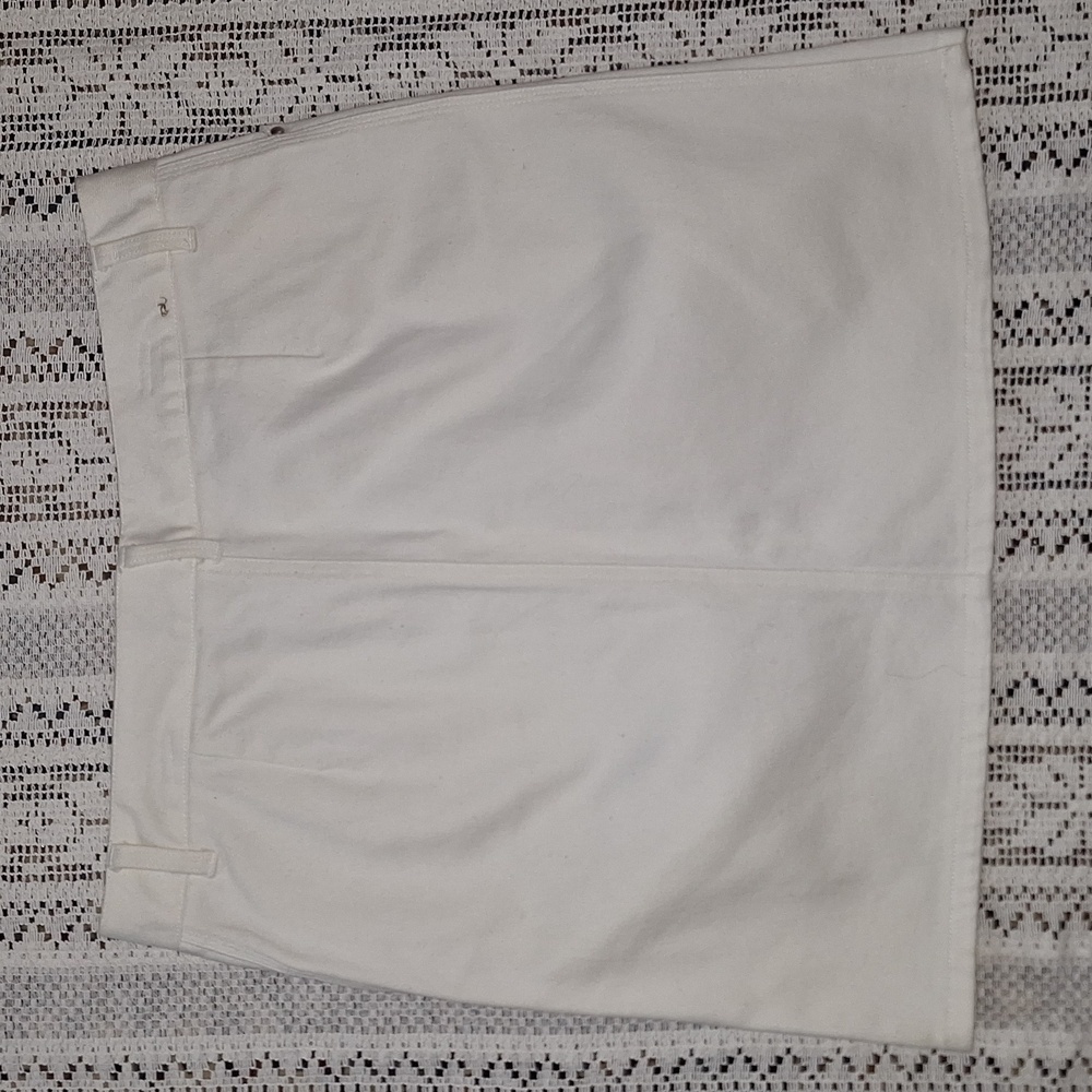 Tahari stretch denim Mini Skirt - Picture 3 of 6